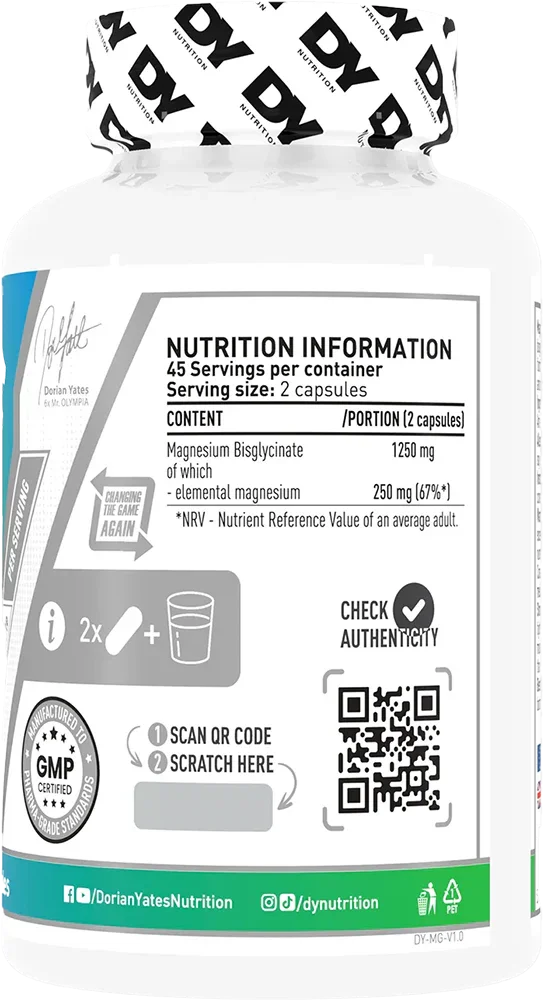 dy nutrition magnesium bisglycinate 90 tabs dy nutrition magnesium bisglycinate 90 tabs