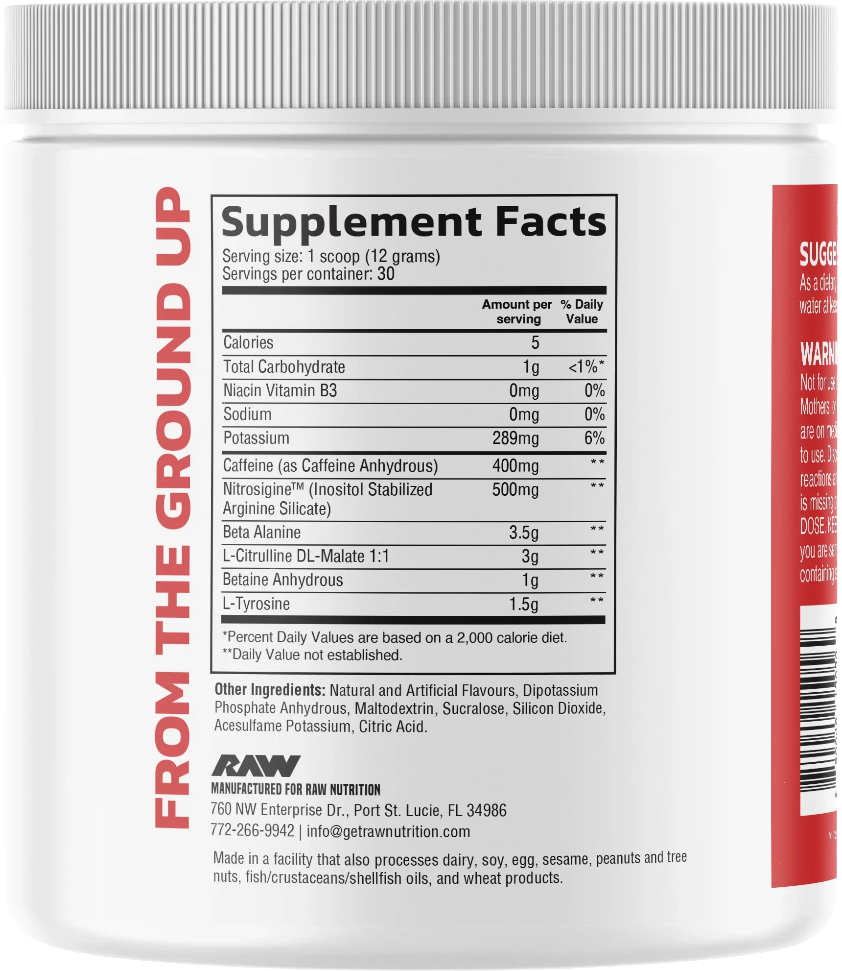 raw pre extreme 360 g raw pre extreme 360 g